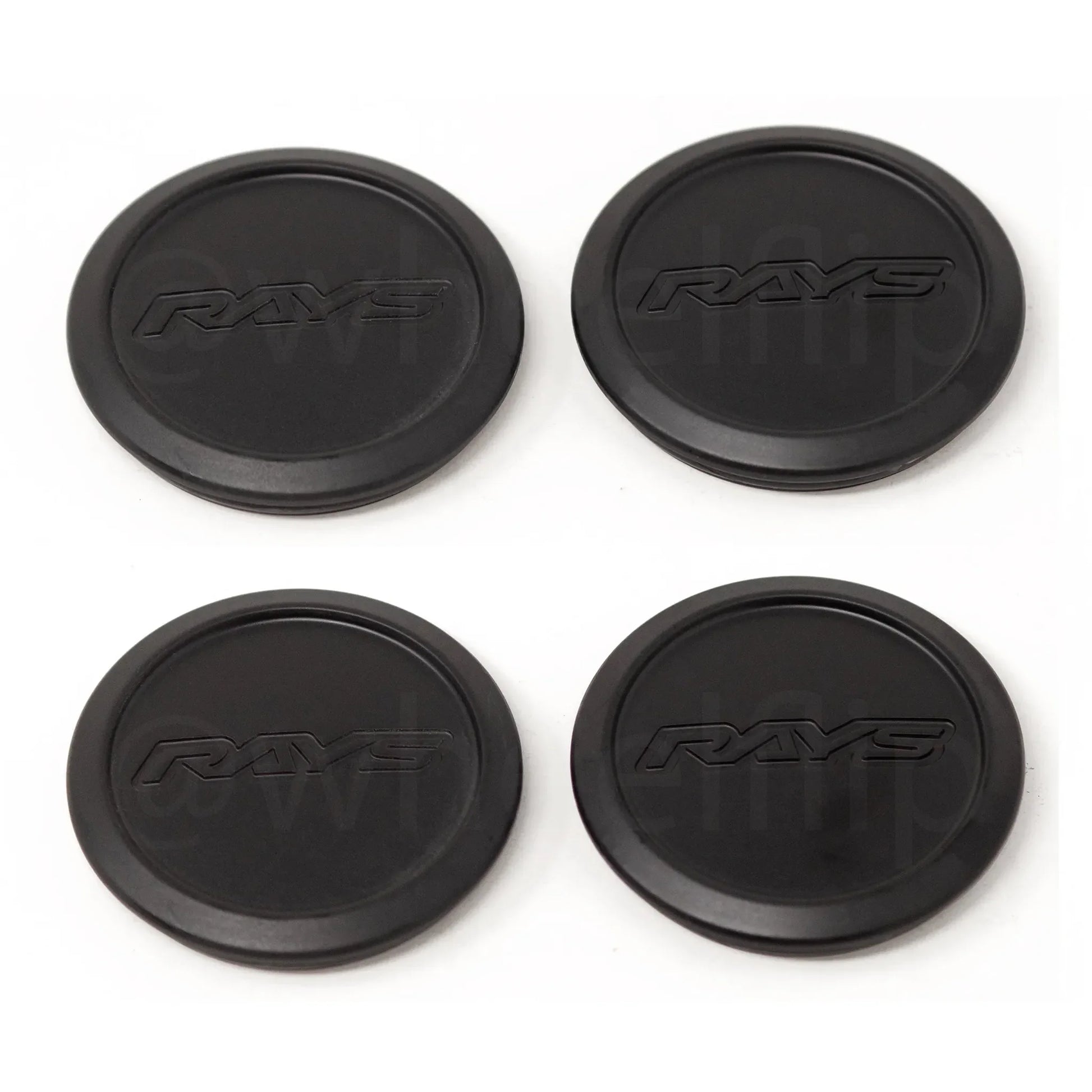 Rays Volk Racing Low Type Center Cap - Blast Black (SET)
