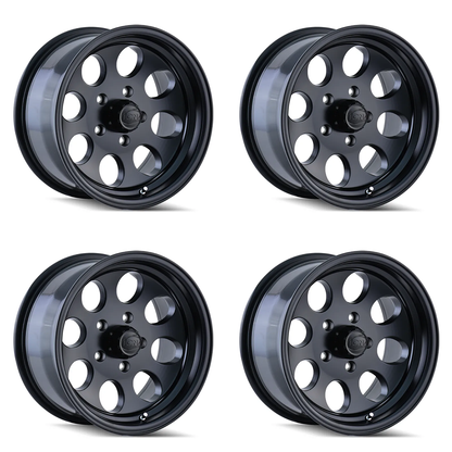 (set of 4) ION Wheels Type 171 Matte Black | 17x9" +0mm | 5x114.3mm Wheels