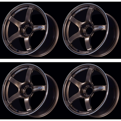 (set of 4) Advan TC4 Umber Bronze Metallic/Ring | 17x8" +45mm | 5x114.3mm Wheel