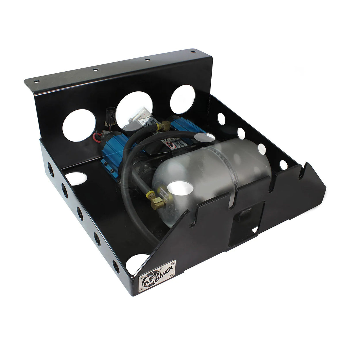 aFe Glide Guard On-Board Air Compressor Mount | Jeep Wrangler JK V6 3.6L-3.8L (07-14) (46-79001)