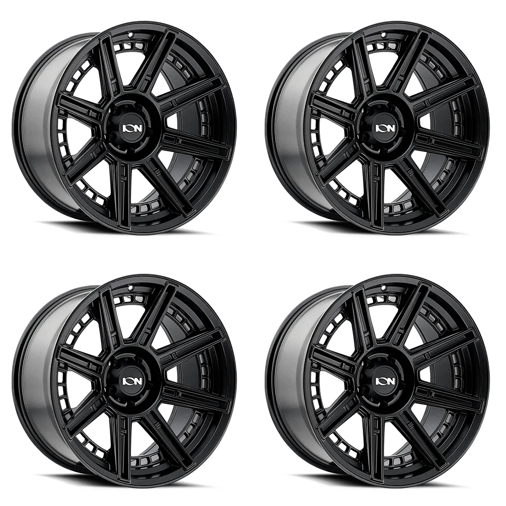 (set of 4) ION Wheels Type 149 Matte Black | 20x10" -24mm | 5x127mm Wheels