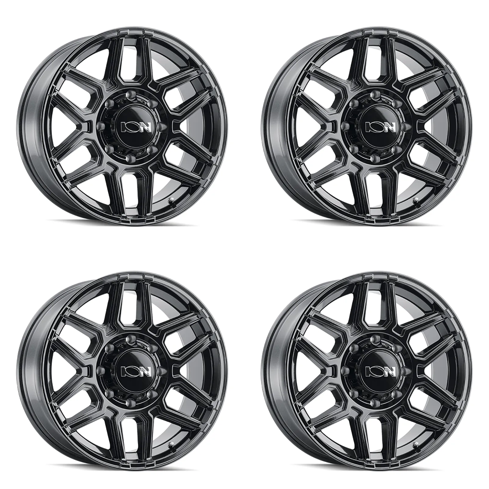 (set of 4) ION Wheels Type 146 Gloss Black | 20x10" -19mm | 5x127mm Wheels
