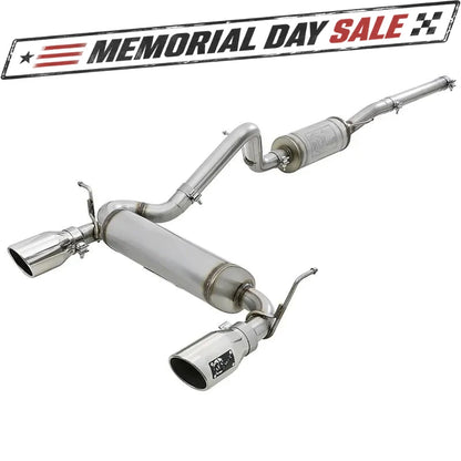aFe Rebel 2.5in SS Cat-Back Exhaust | Jeep Wrangler F&R (07+) (49-48062-P)