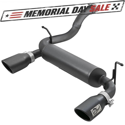 aFe 2.5in 409 SS Axle-Back Exhaust | Jeep Wrangler JL V6 3.6L (18+) (49-48067-B)