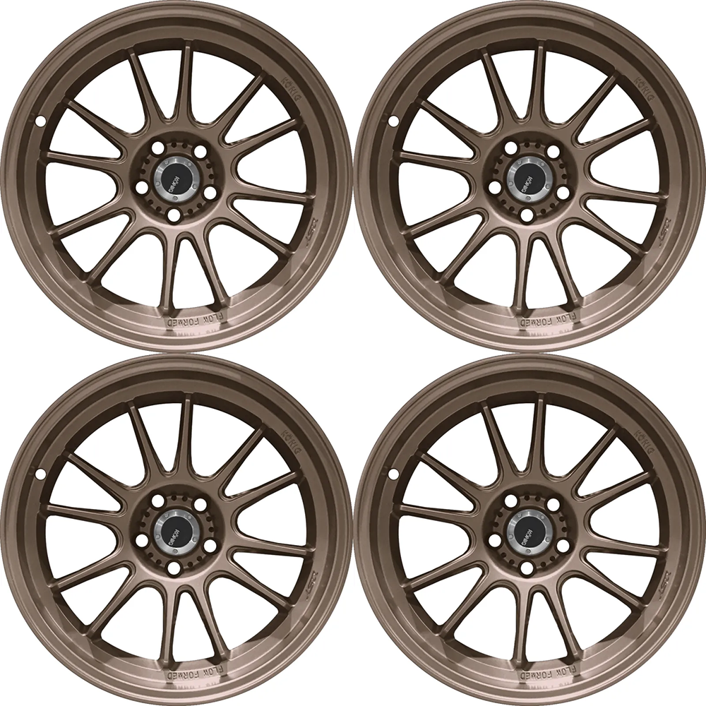 (set of 4) Konig Hypergram Race Bronze | 18x12" +20mm | 5x114.3mm Wheel