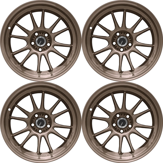 (set of 4) Konig Hypergram Race Bronze | 18x12" +20mm | 5x114.3mm Wheel