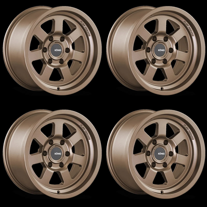 (set of 4) Konig HT2 Satin Bronze | 18x9" +0mm | 5x127mm Wheel