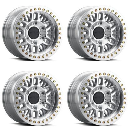(set of 4) Raceline RT951 Ryno Machined Beadlock | 17x9" -12mm | 6x135mm Wheel