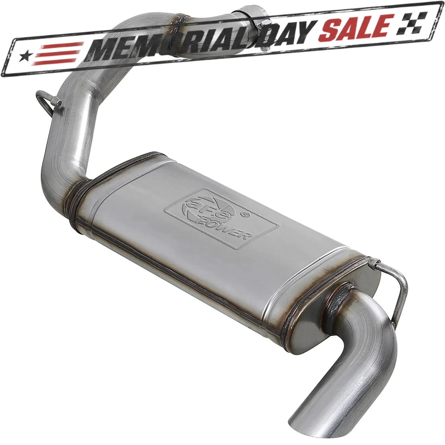 aFe 3in 409 Stainless Steel Axle-Back Hi-Tuck Exhaust System | Jeep Wrangler JL 18-20 (49-48080)