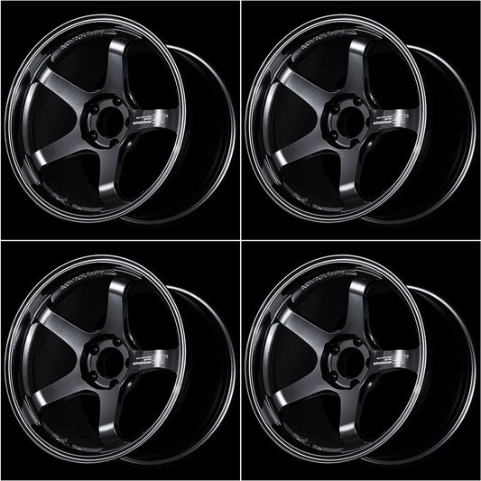 (set of 4) Advan RG-D2 Machining/Black Gunmetallic | 17x9" +45mm | 5x114.3mm Wheel