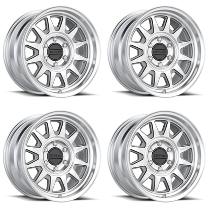 (set of 4) Raceline 952 Aero Machined | 17x9" -12mm | 6x139.7mm Wheel