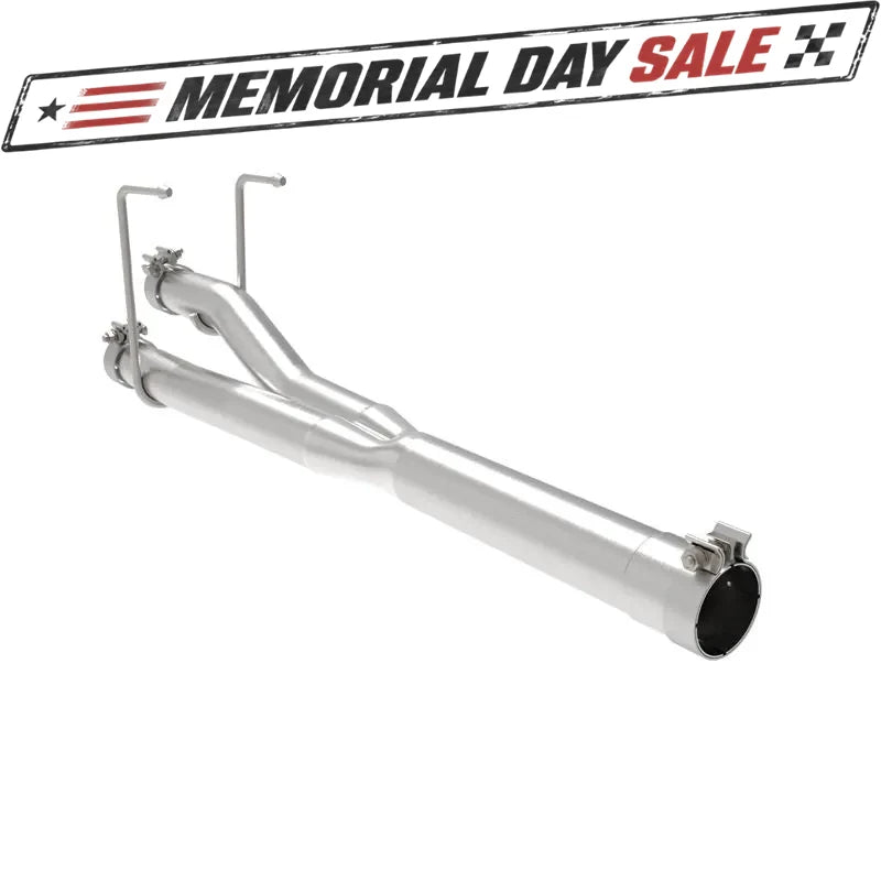 aFe 409 Stainless Steel Muffler Delete Pipe | Ram 1500 (09-19) V8-5.7L Dual Exhaust (49C42072NM)