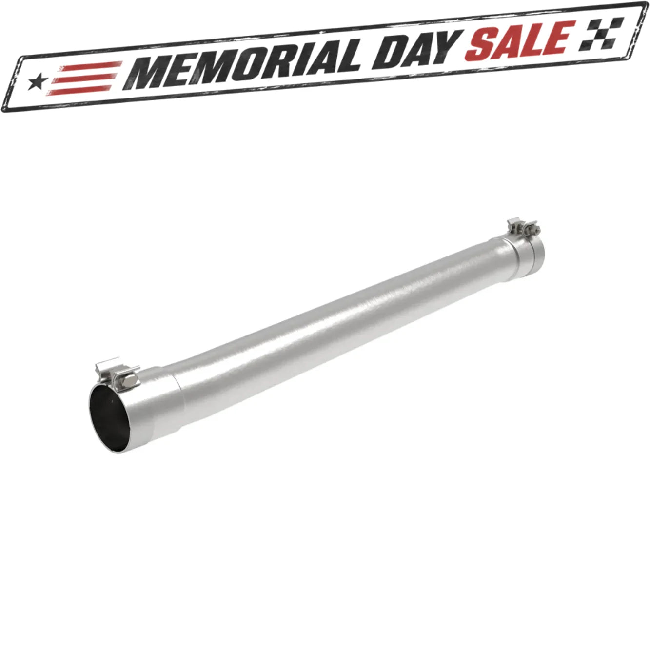 aFe 3in 409 Stainless Steel Muffler Delete Pipe | GM Silverado/Sierra 1500 V8-6.2L (19) (49C44114NM)