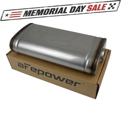 aFe MACH Force-Xp SS Muffler | 2.5in Center/Offset 18in L x 9in W x 4in H (49M30019)