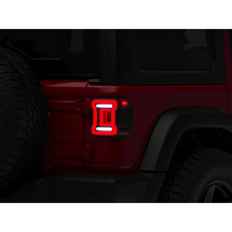 Raxiom JL Horizon LED Tail Lights Black Housing / Red Lens (J133625-JL)