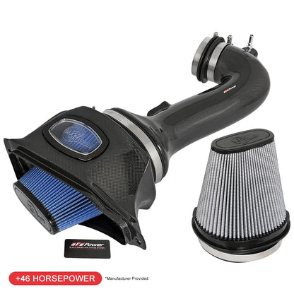 aFe Momentum Carbon Fiber Cold Air Intake | Chevrolet Corvette Z06 V8-6.2L (15-16) (52-74202-C)