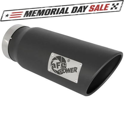 aFe MACH Force-Xp 5in In x 6in Out x 15in SS Clamp-On Exhaust Tip | Universal (49T50601-B15)