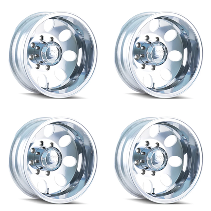 (set of 4) ION Wheels Type 167 Polished | 17x6.5" -142mm | 8x200mm Wheels