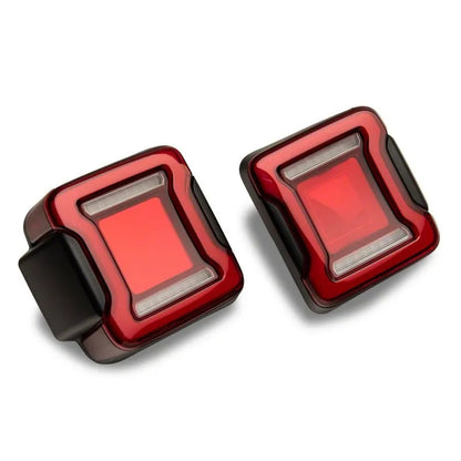 Raxiom JL Horizon LED Tail Lights Black Housing / Red Lens (J133625-JL)