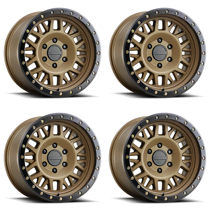 (set of 4) Raceline 951 Ryno Bronze | 17x9" -12mm | 5x127mm Wheel