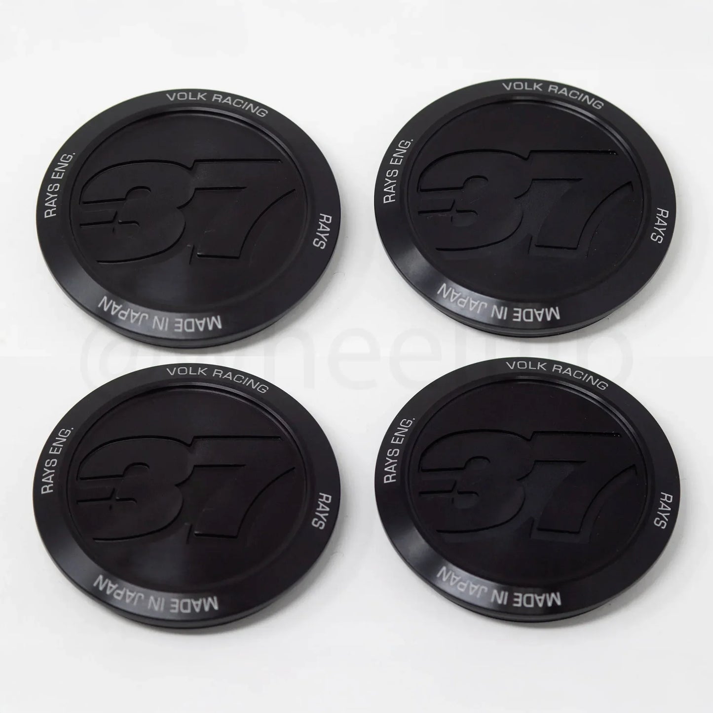 Volk Racing #37 Center Cap - Almite Black (SET)