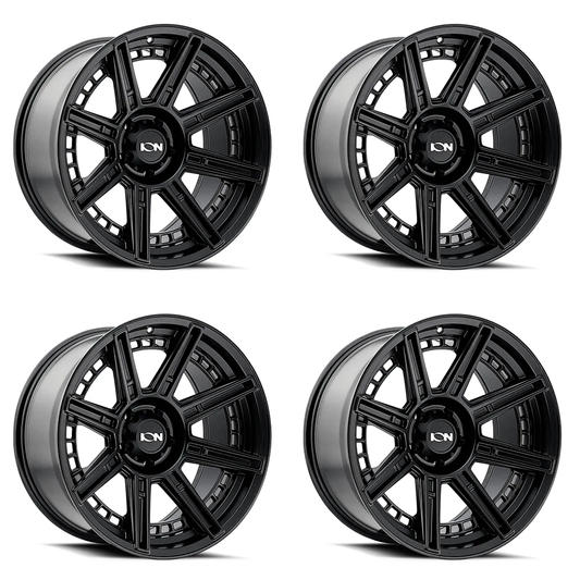 (set of 4) ION Wheels Type 149 Matte Black | 20x9" -12mm | 6x135mm Wheels