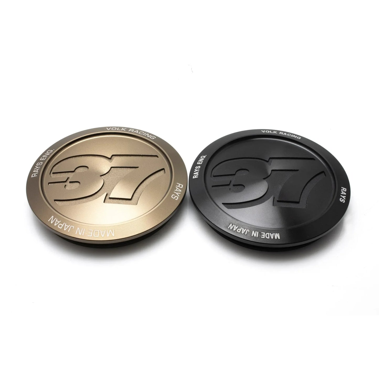 Volk Racing #37 Center Cap - Almite Black (SET)
