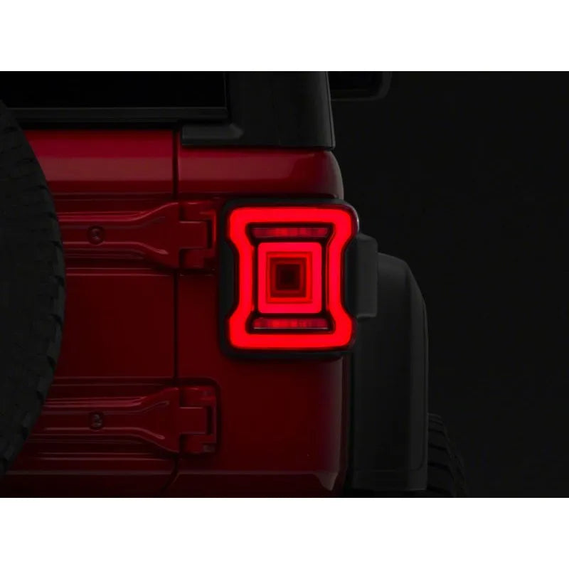 Raxiom JL Horizon LED Tail Lights Black Housing / Red Lens (J133625-JL)