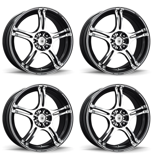(set of 4) Konig Incident Graphite | 17x7" +40mm | 10x108/115mm Wheel