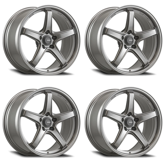 (set of 4) Konig Hypergram Matte Grey | 17x9" +42mm | 5x112mm Wheel