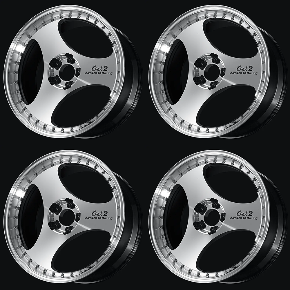 (set of 4) Advan ONI2 Progressive Machining/Diamond Cut | 20x9.5" +25mm | 5x112mm Wheel