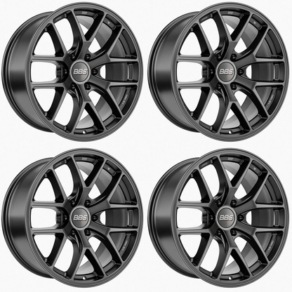 (set of 4) BBS TS-P Satin Black | 20x9" +12mm | 6x139.7mm Wheel