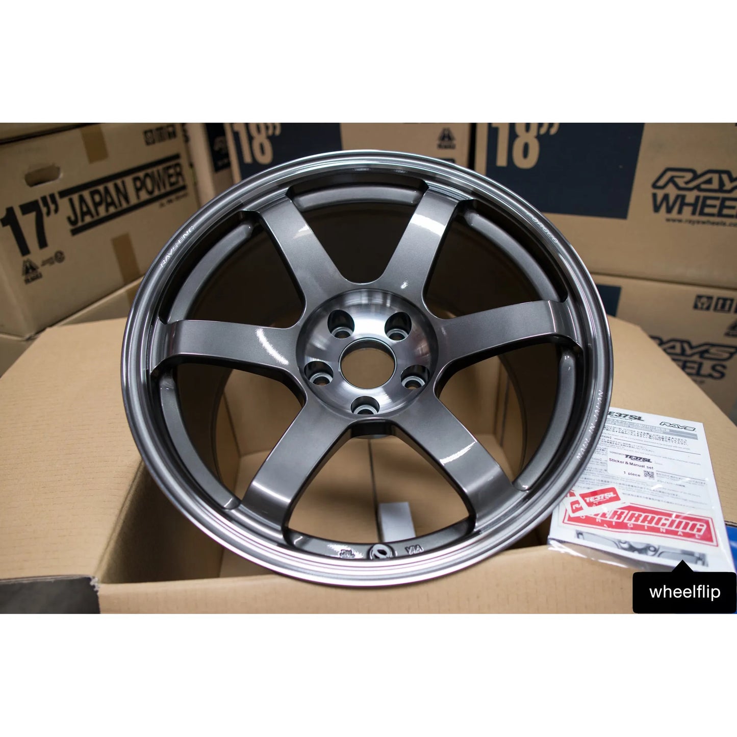 Volk Racing TE37 Saga SL 18x10.5 +15 5x114.3 Pressed Graphite (SET)