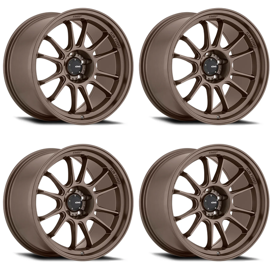 (set of 4) Konig Hypergram Race Bronze | 17x9" +40mm | 5x100mm Wheel