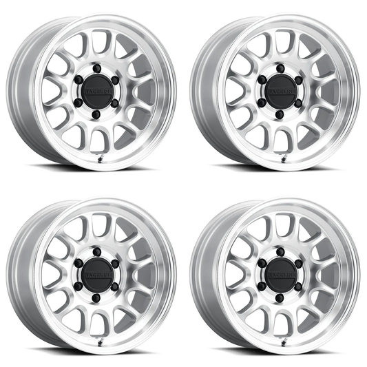 (set of 4) Raceline 958 Rogue Machined | 17x8.5" +25mm | 6x139.7mm Wheel