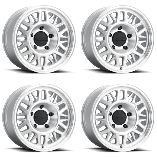 (set of 4) Raceline 451 Ryno Machined | 17x8.5" +0mm | 6x139.7mm Wheel