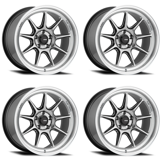 (set of 4) Konig Countergram Hyper Chrome / Machined Lip | 18x8.5" +40mm | 5x100mm Wheel