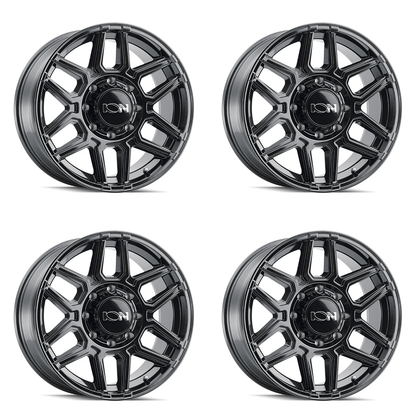 (set of 4) ION Wheels Type 146 Gloss Black | 20x9" +0mm | 6x135mm Wheels
