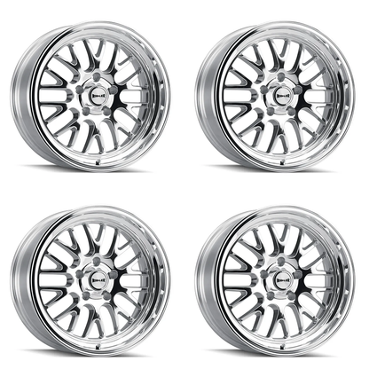 (set of 4) Ridler Wheels 607 Polished | 20x10" +0mm | 5x120.65mm Wheels