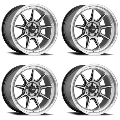 (set of 4) Konig Countergram Hyper Chrome / Machined Lip | 19x11" +40mm | 5x112mm Wheel
