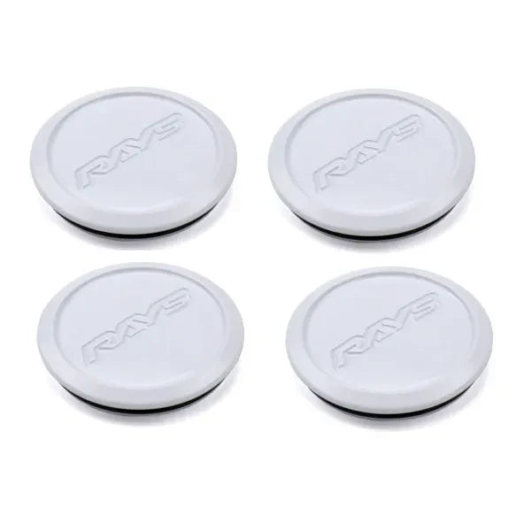 Rays Volk Racing Low Type Center Cap - Dash White (SET)