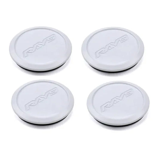 Rays Volk Racing Low Type Center Cap - Dash White (SET)