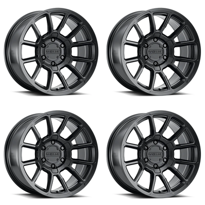 (set of 4) Raceline 950 Gauge Satin Black | 20x9" +18mm | 6x135mm Wheel