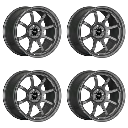 (set of 4) Konig F6SX Satin Grey | 18x11" +40mm | 5x112mm Wheel