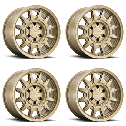 (set of 4) Raceline 952 Aero Bronze | 17x8.5" +18mm | 6x139.7mm Wheel
