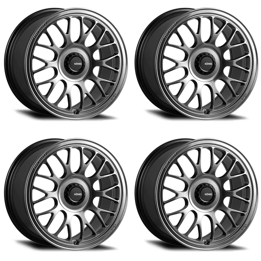 (set of 4) Konig MRK1 Hyper Carbon | 17x8" +36mm | 5x100mm Wheel