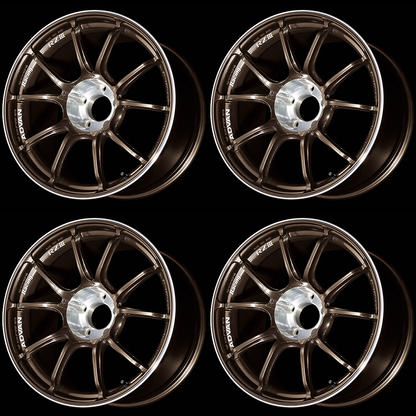(set of 4) Advan RZIII Umber Bronze Metallic/Diamond Cut | 18x10.5" +25mm | 5x114.3mm Wheel