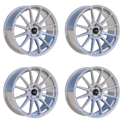 (set of 4) Konig Aeris Steel Silver | 17x8" +42mm | 5x108mm Wheel