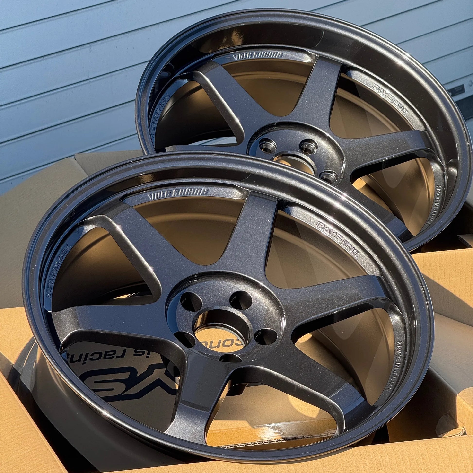 Volk Racing TE37SL 19x9.5 +22, 19x10.5 +35 5x112 Diamond Black (SET)