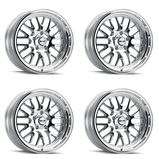 (set of 4) Ridler Wheels 607 Polished | 18x8" +0mm | 5x120.65mm Wheels